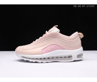 耐克/Nike Air Max 97 子弹 休闲缓震舒适跑步鞋白粉灰36-39