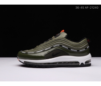 耐克/Nike Air Max 97 子弹 男女鞋 休闲缓震舒适跑步鞋军绿36-45