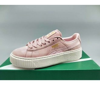 真标 Puma Suede Platfotm Gold 蕾哈娜二代松糕鞋 货号：365828-03